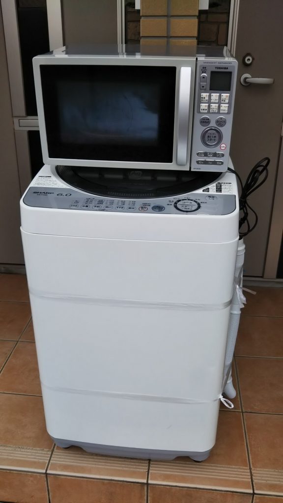 【出雲市斐川町】洗濯機と電子レンジの回収　お客様の声