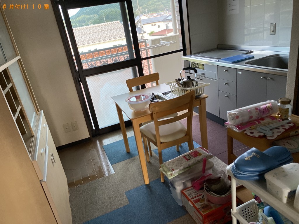 【浜田市】タンス、食器棚等の回収とハウスクリーニング