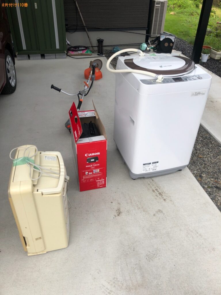 洗濯機、プリンター、空気清浄機、電動草刈り機の回収・処分ご依頼