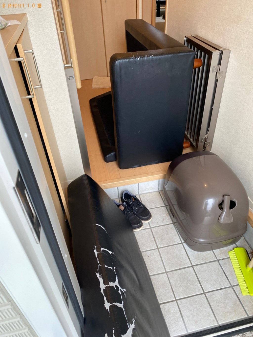 【出雲市高岡町】二人掛けソファーの回収・処分ご依頼　お客様の声