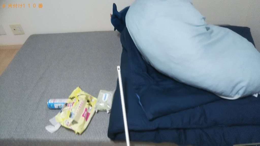 【出雲市斐川町】ハンガーラック、シングルベッドマットレス等の回収